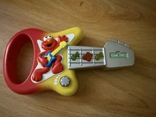 Vintage Mattel Sesame Street Music Works Mini Guitar Elmo 2002 - Tested Working