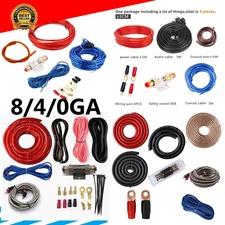 0/4/8 Gauge Car Amplifier Installation Wiring Kit Complete Amp Amplifier Tools