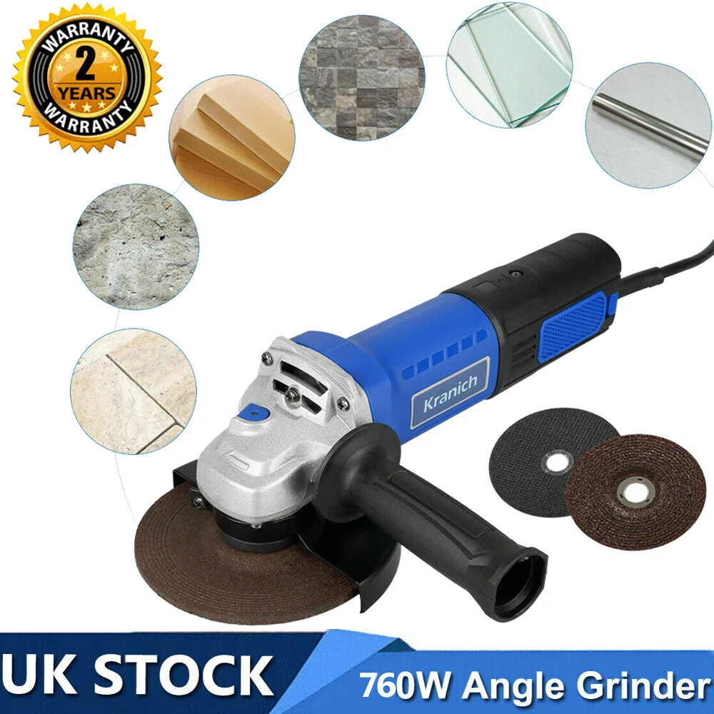 Small Mini Electric Angle Grinder 100mm 760W Cutting Disc Grinding