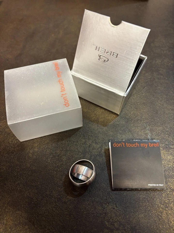 doppio ANELLO BREIL ACCIAIO REF BJ0043 - mis. 23IT (63) NUOVO - Imagem 3 de 4