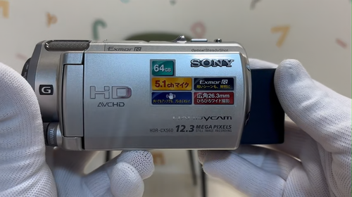 ▶️【N MINT w/Box】 SONY HDR-CX560V Handycam Camcorder Silver From Japan - Video 1 of 1