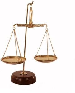 Brass Weighing Scale Antique Decorative Tarazu Weights Measure 8