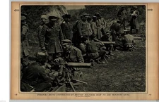1917 Rotogravure Picture WWI  British Cossacks Machine Guns Alpine Regiment
