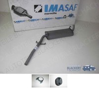 Imasaf Auspuff Mitteltopf + Anbauteile FüR Audi 80 1.3 (80/82/B1) 1972-1973