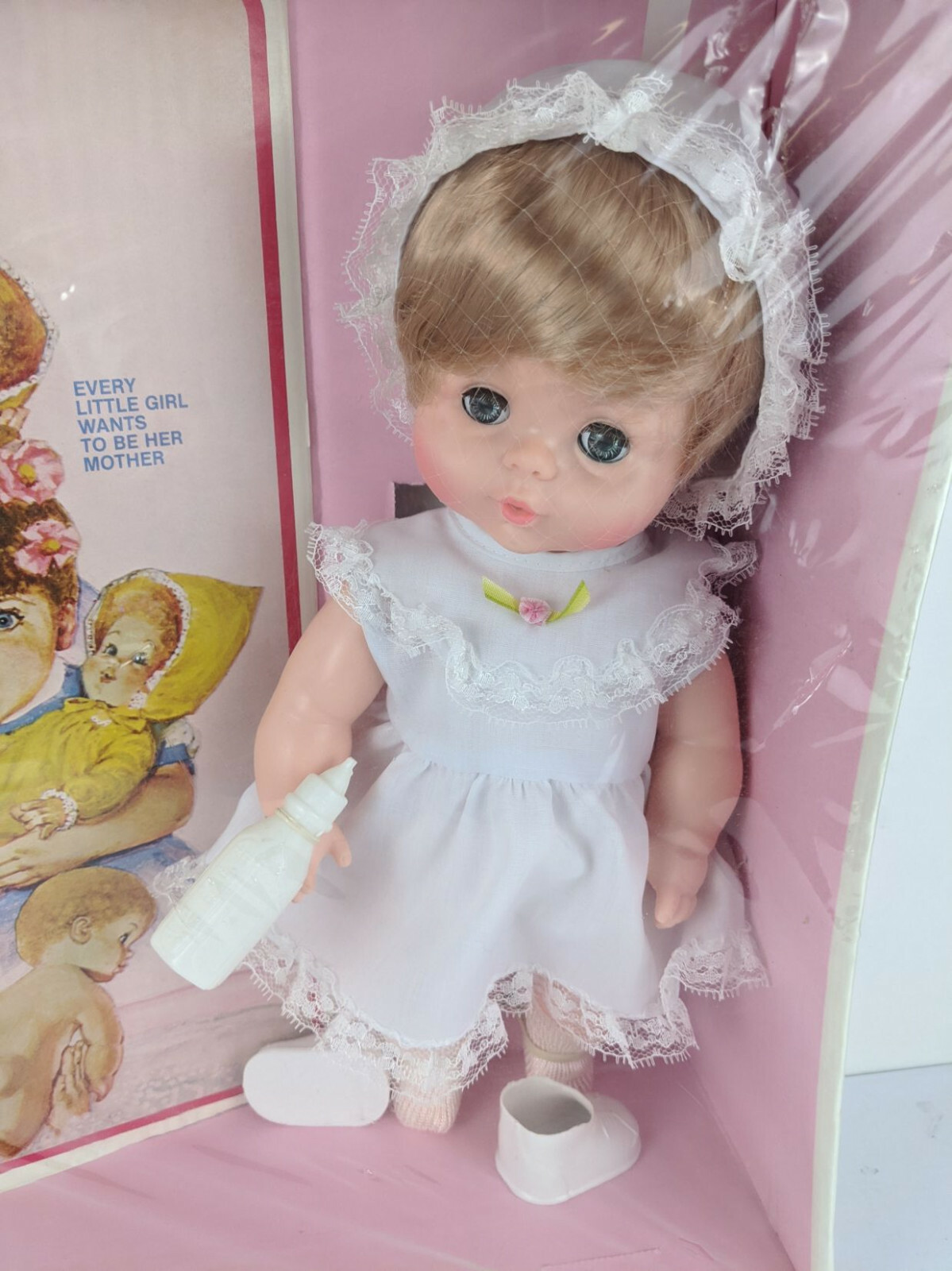 Vintage Magic Softskin Baby Doll by Eugene Drinks Wets Washable New