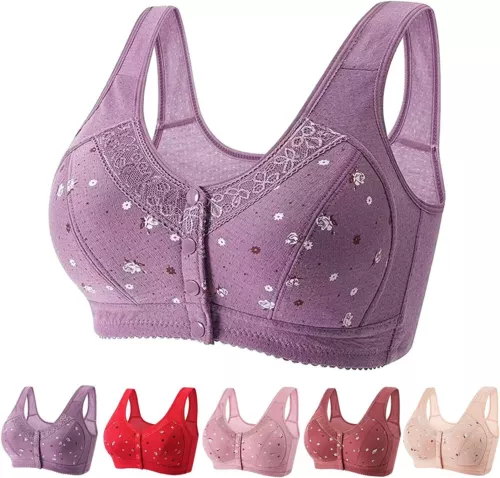Damen-BHs Lisa Charm Gänseblümchen BHs vorne Druckknöpfe bequem volle Abdeckung BHs - Bild 2 von 38