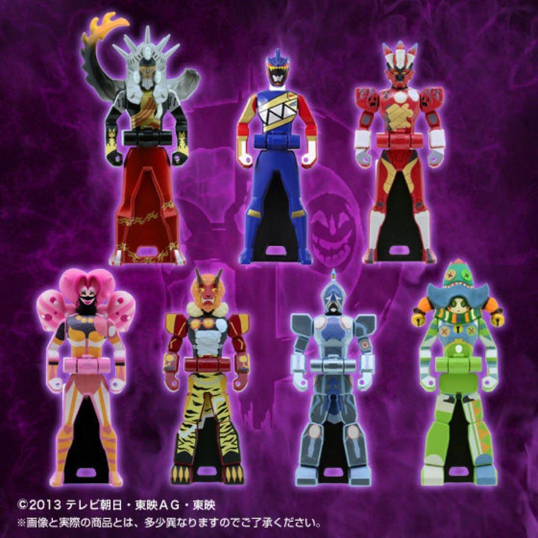RANGER KEY SET KYORYUGER 欠品あり Power Rangers Dino Charge Kyoryuger Ranger Key Devos BANDAI japan