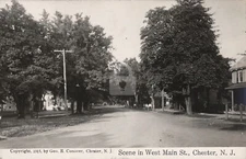 Scene in West Main St. Chester NJ New Jersey (2) 1915 RPPC Photo Postcard COPY