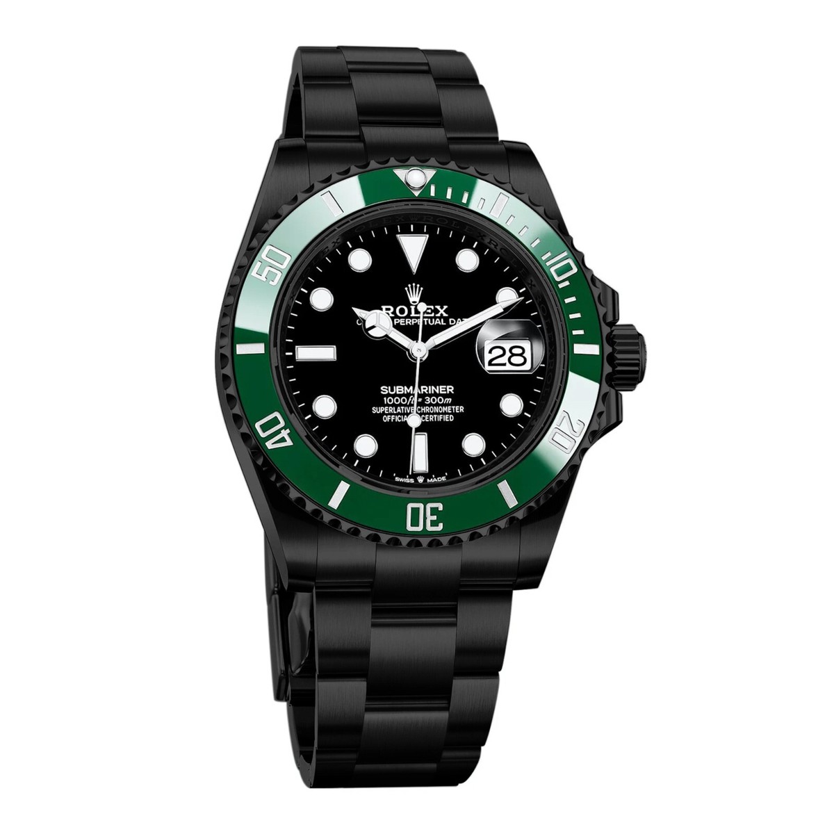 Rolex 126610LV Submariner Stealth Starbucks Kermit Bespoke 41mm