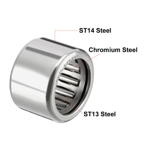 10pcs HK1010 Drawn Cup Needle Roller Bearings 10mm Bore Dia 14mm OD 10mm Width - Picture 4 of 5