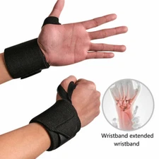 Wrist Band Brace Wrap Support Carpal Tunnel Bandage Sprain Arthritis Gym Sports