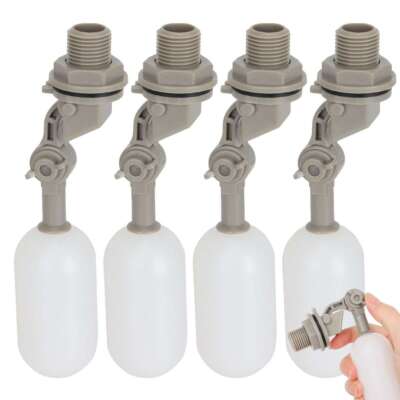 4X Water Float 1/2'' Automatic Shut Off Valve Quick Connctor Tank Overfill Stop