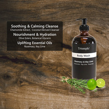 Body Wash Gel - Rosemary Key Lime 16 oz.