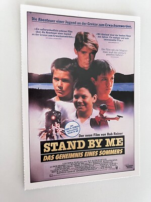 Cinema Filmplakatkarte | Stand by me - Das Geheimnis eines Sommers | 1986