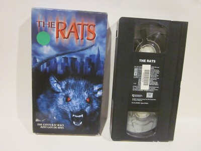 The Rats (Horror VHS) White Tape - Vincent Spano, Madchen Amick