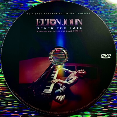Elton John: Never Too Late DVD (2024 Documentary) plus BONUS MATERIAL USA SELLER