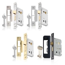 XFORT 3 Lever Mortice Sashlock, Door Lock with Key for Internal Doors
