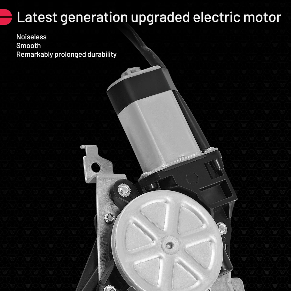 For 1992-2014 Ford E150 E250 E350 Van Front Left Power Window Regulator w/ Motor - Image 3 of 4