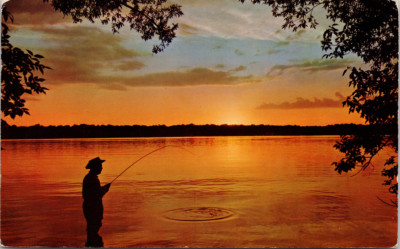 Greetings from Prince Rupert BC Fishing Angling c1968 Vintage Postcard D73
