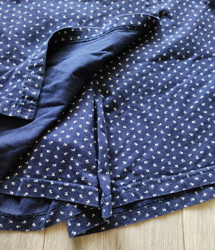 Van Heusen gonna corta pantaloncino maglia donna L blu scuro stampa floreale all over - Foto 4 di 13
