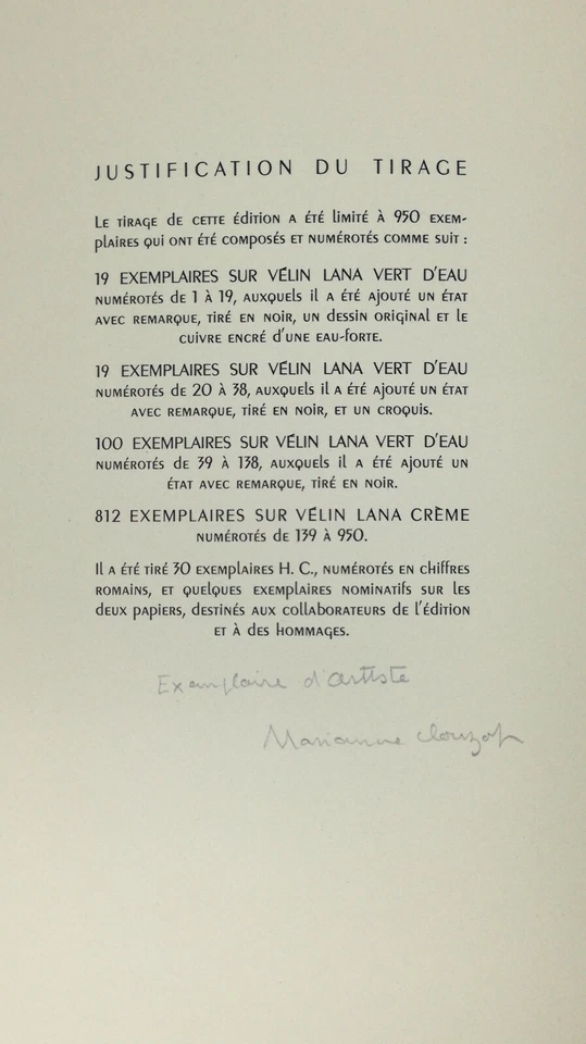 livre precieux edition limitee exemplaire d'artiste eaux fortes DAPHNIS ET CHLOE - Photo 2/4