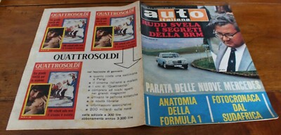 ITALIENISCHES AUTO 1968 NR. 3 - 15 MODELLE FÜR DIE MERCEDES-PALETTE 1968 - LA B.R.M.
