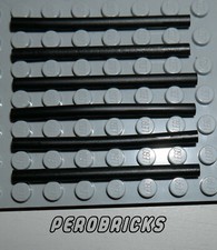 Lego 6 x Flex Rohr/Hose 3 mm schwarz ca 4,8 cm lang #75c06 (Beispielfoto)