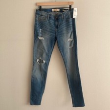 Hollister Low Rise Super Skinny Denim Jean Sz 11R NWT