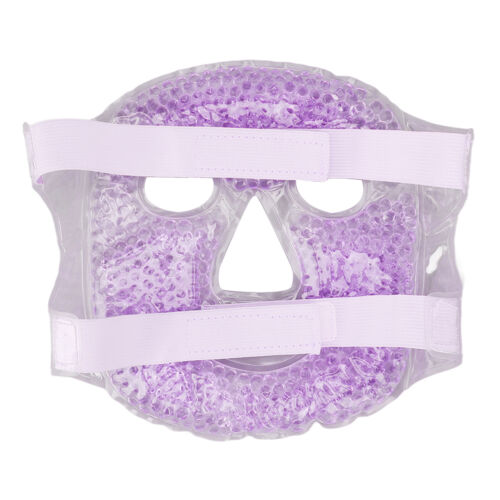 (Violet) Gel Perles Masque Réduire Puff Migraine Soulagement Réutilisable Froid - Picture 1 of 12