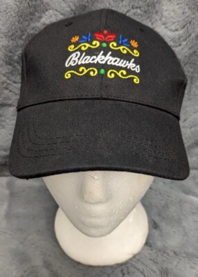 NHL CHICAGO BLACKHAWKS HISPANIC HERITAGE NIGHT GIVEAWAY HAT BLACK MODELO VGC
