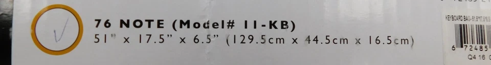 Kaces 11-KB Xpress Series 76-Key Keyboard Bag - Black - 51" x 17.5" x 6.5" - Image 4 of 4