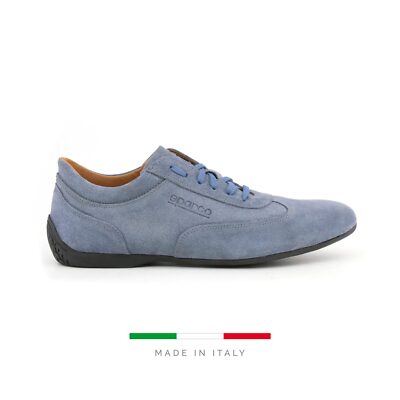 SPARCO IMOLA-GP Sneaker Blau Wildleder Motorsport Fahren Sneaker Schuhe Neu