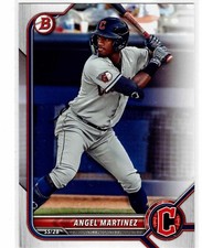 Angel Martinez Cleveland Guardians 2022 Bowman Draft
