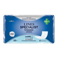 Lines Specialist - Classic Pannoloni Rettangolari Con Barriera, 30 Pannoloni