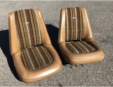 71-77 Dodge B Series Van Bucket Seats Trailduster Ramcharger Oem Chrysler Tan