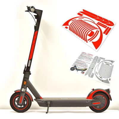 Aufkleber Set 35x24cm Bogen Sticker geeignet für Segway Ninebot Max G30D / G30