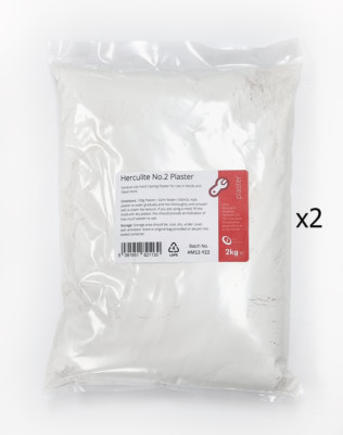 Herculite 2 Gießputz 4kg extra harter Gips aus Paris für Modelle Formen