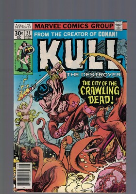 Marvel Comic Kull The Destroyer no 21 June  1977 30c USA