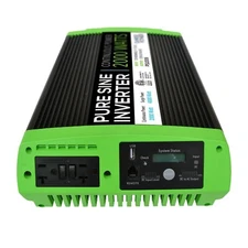 GoWISE Power 2000W/4000W Peak Pure Sine Wave Power Inver w/ Digital LCD Display