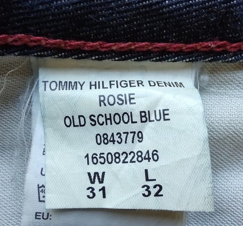 Tommy Hilfiger Pantaloni Jeans Denim Rosie Old School Blue Donna W31 L32 Blu - Foto 17 di 20