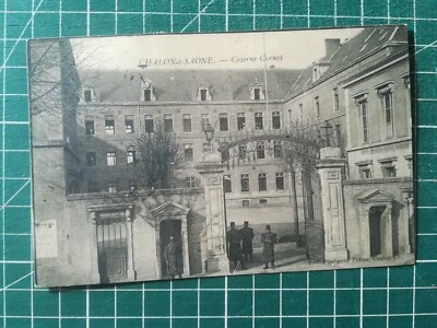 vc180 CPA WW1 caserne Carnot Chalons sur Saône - Photo 1/2
