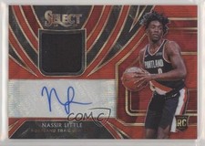 2019 Panini Select Rookie Jersey Red Wave Prizm Nassir Little #RJA-NLT Auto 01su