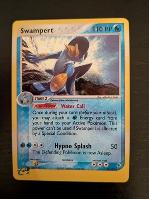 Swampert Holo 13/109 ex Ruby and Sapphire Pokemon Card NM-