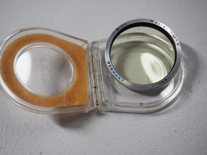 Vintage Rollei U-V Filter R3 Clear Case,