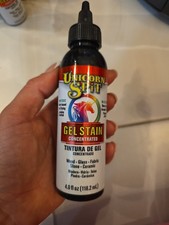 Gel Stain and Glaze, Midnigth's Blackness 4.0 FL OZ Bottle Black 0422019C 19aw09
