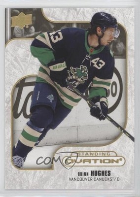 2022-23 Upper Deck Ovation Standing Gold Spectrum 10/250 Quinn Hughes #41 0q5