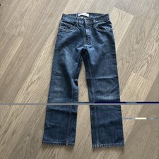Boys LEVI Strauss 505 Straight Denim Blue Jeans Size 14 R Or 27x27