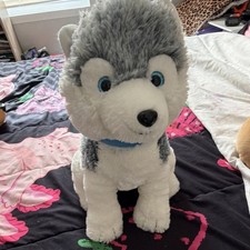 Husky Medium Stuffed Animal Plush Dog Toy Gra...