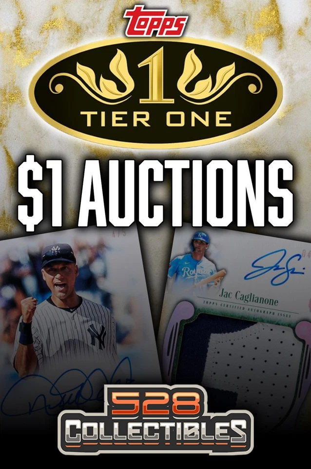 $1 Auctions! 2026 Topps Tier One Baseball  1/2 Case Player Auctions!