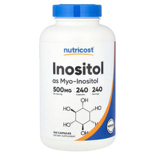 Nutricost, Inositol, 500 mg, 240 Caps, EXPIRY: 2029